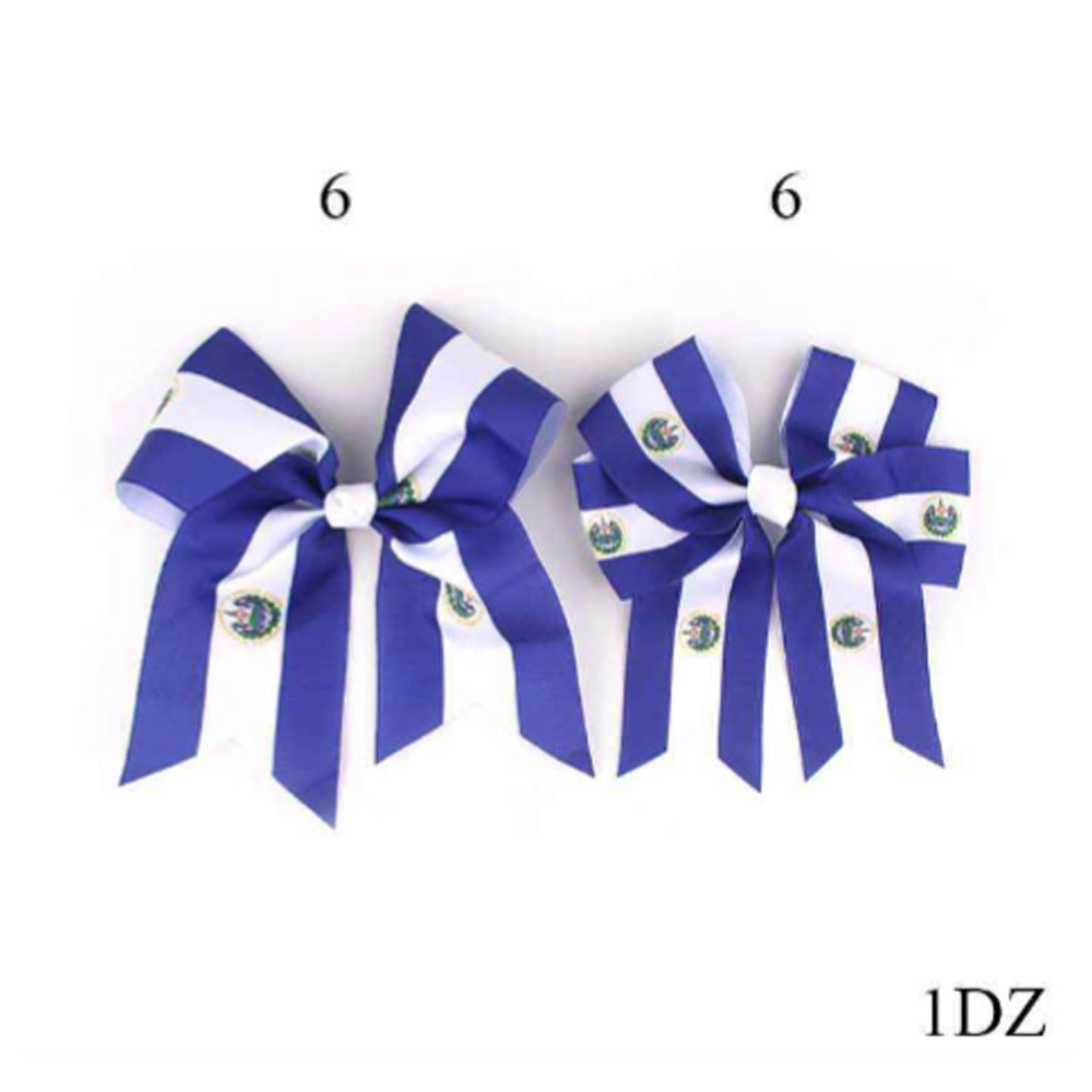 XXL 18cm Bold Stripe Statement Hair Bow