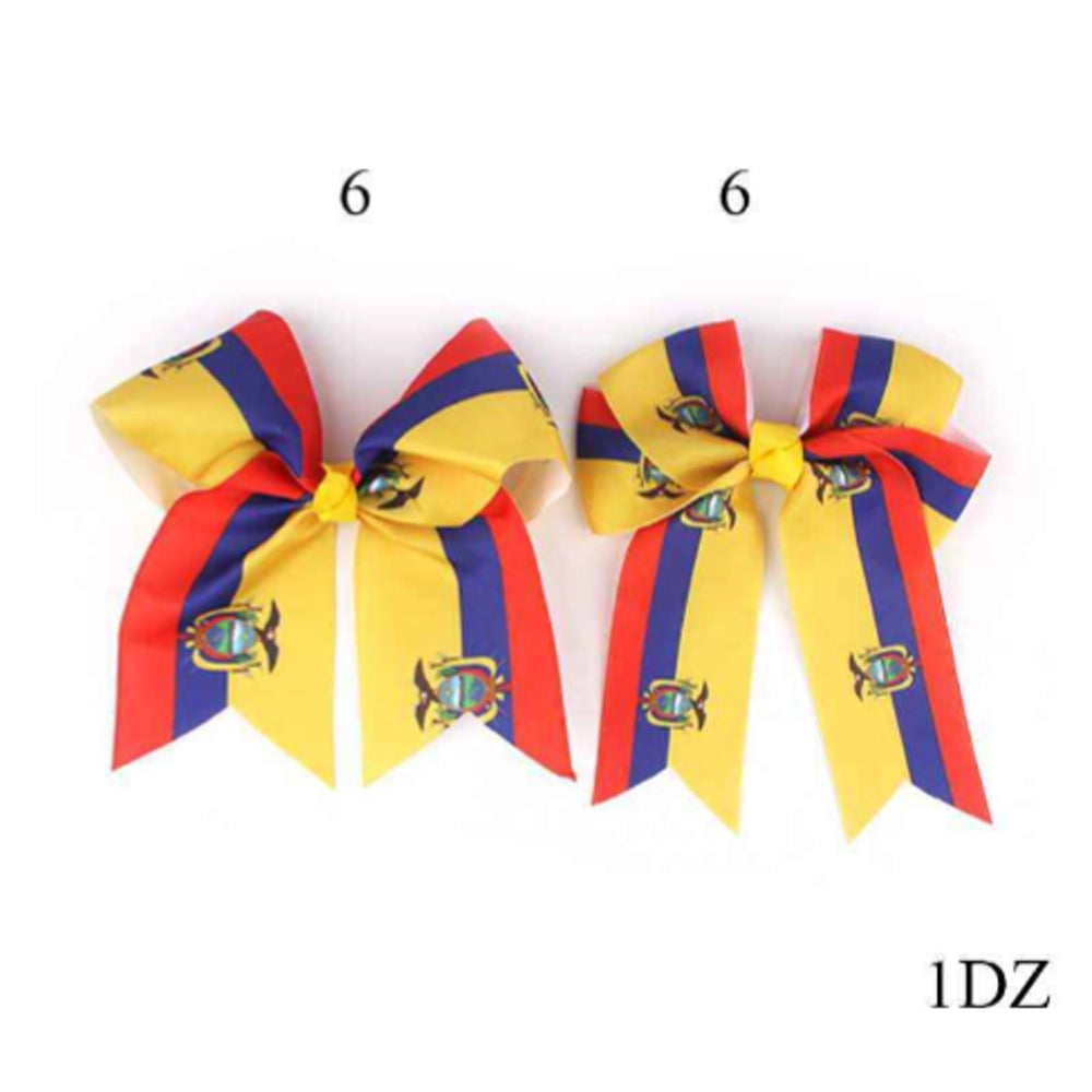 XXL 18cm Tri-Color Spirit Statement Hair Bow
