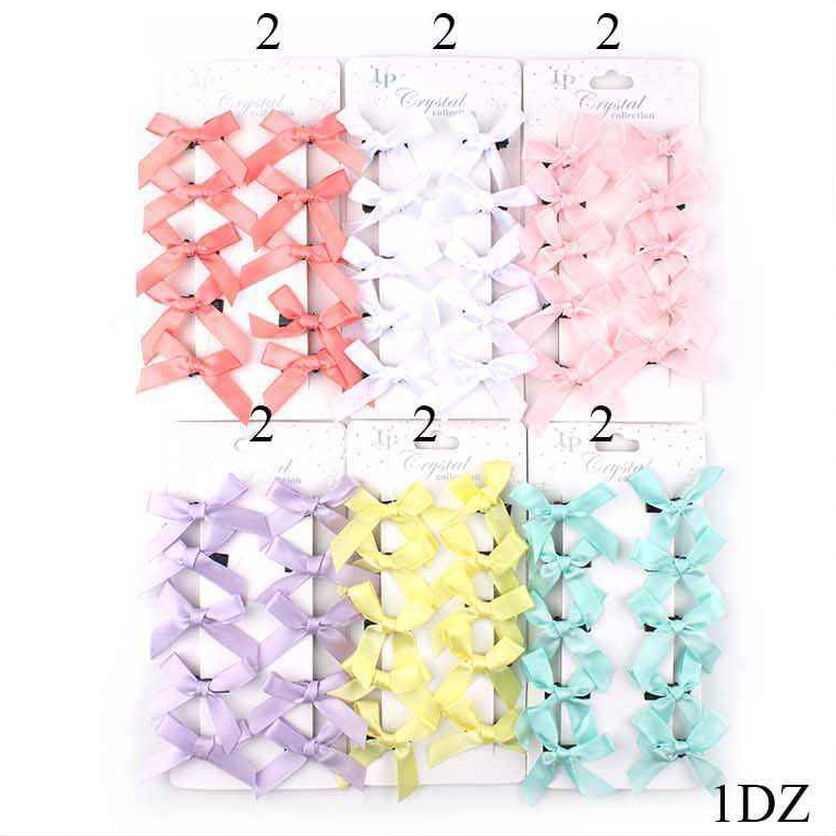 Dreamy Pastels: Soft Mini Bow Hair Clip Set