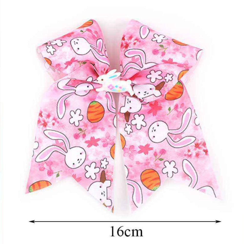 Easter Bunny & Carrot Hair Bow Clip (16cm)