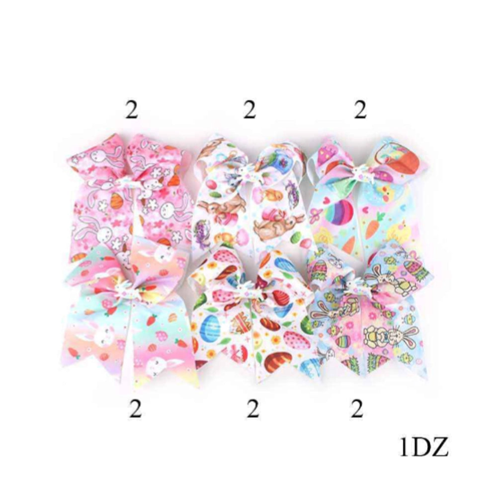 Easter Bunny & Carrot Hair Bow Clip (16cm)