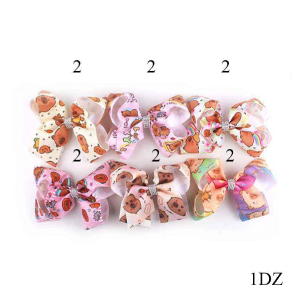 Oversized 15cm Plush Bear Hair Bow Clip