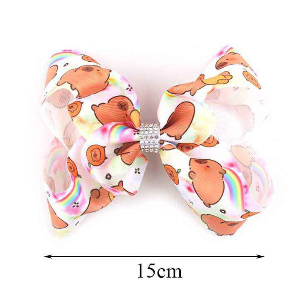 Oversized 15cm Plush Bear Hair Bow Clip