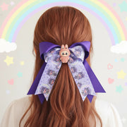 Cute Character Ribbon Hair Bow Clip (18cm)