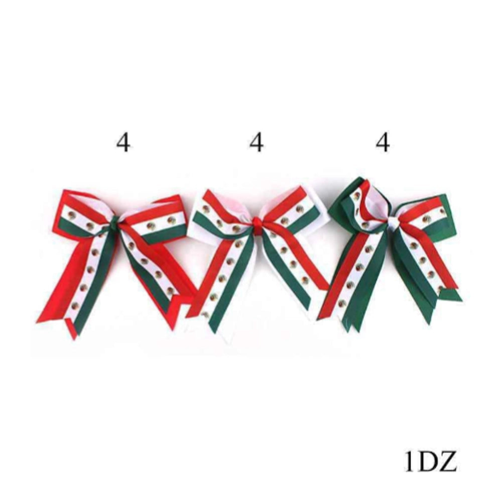 Extra Large Mexican Flag Hair Bow Clip - 18cm