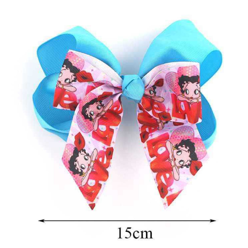 Retro Glamour Jumbo Hair Bow Clip (15cm)
