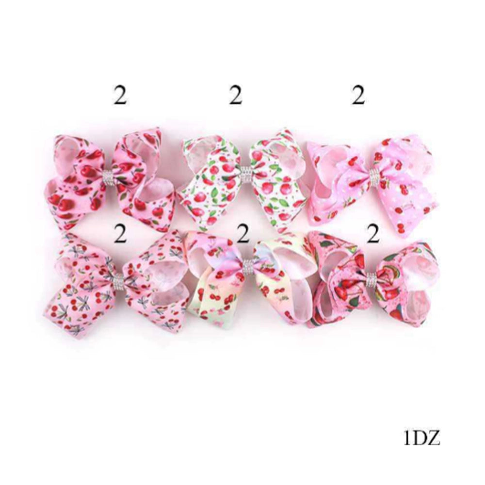 Oversized 15cm Pink Cherry Dazzle Bow