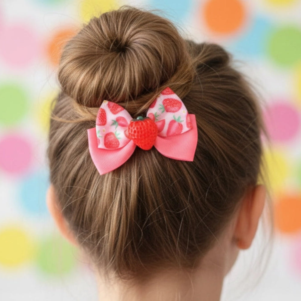 weet Strawberry Delight Hair Bow Clip