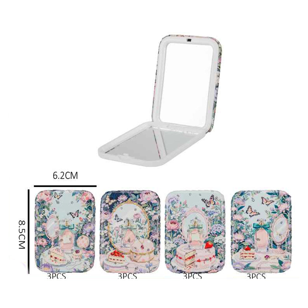 Vintage Floral Compact Mirror Set (MR07)