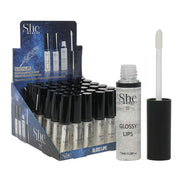 S.HE - Clear Lip Gloss with Glitter