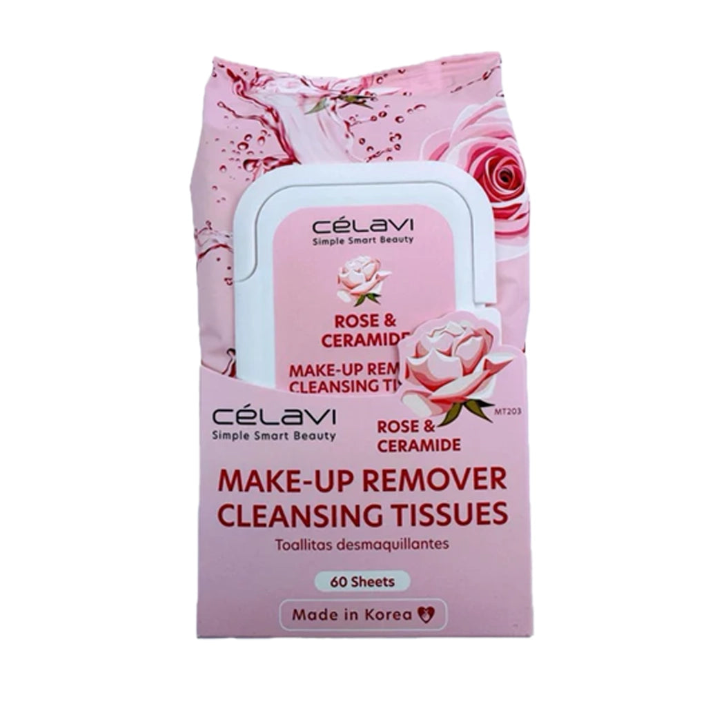 Célavi - Rose & Ceramide Makeup Remover Cleansing Tissues