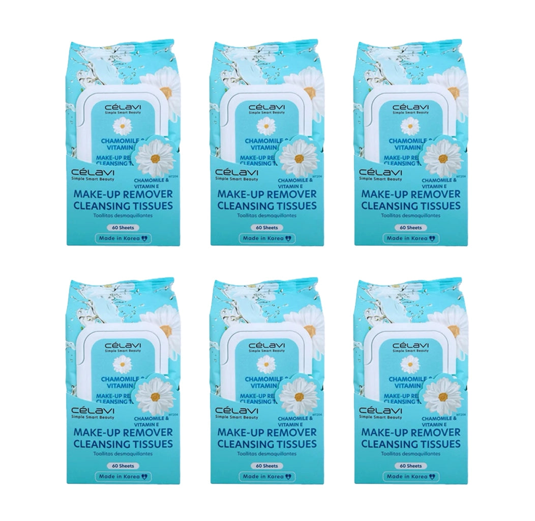 Célavi - Chamomile & Vitamin E Makeup Remover Cleansing Tissues