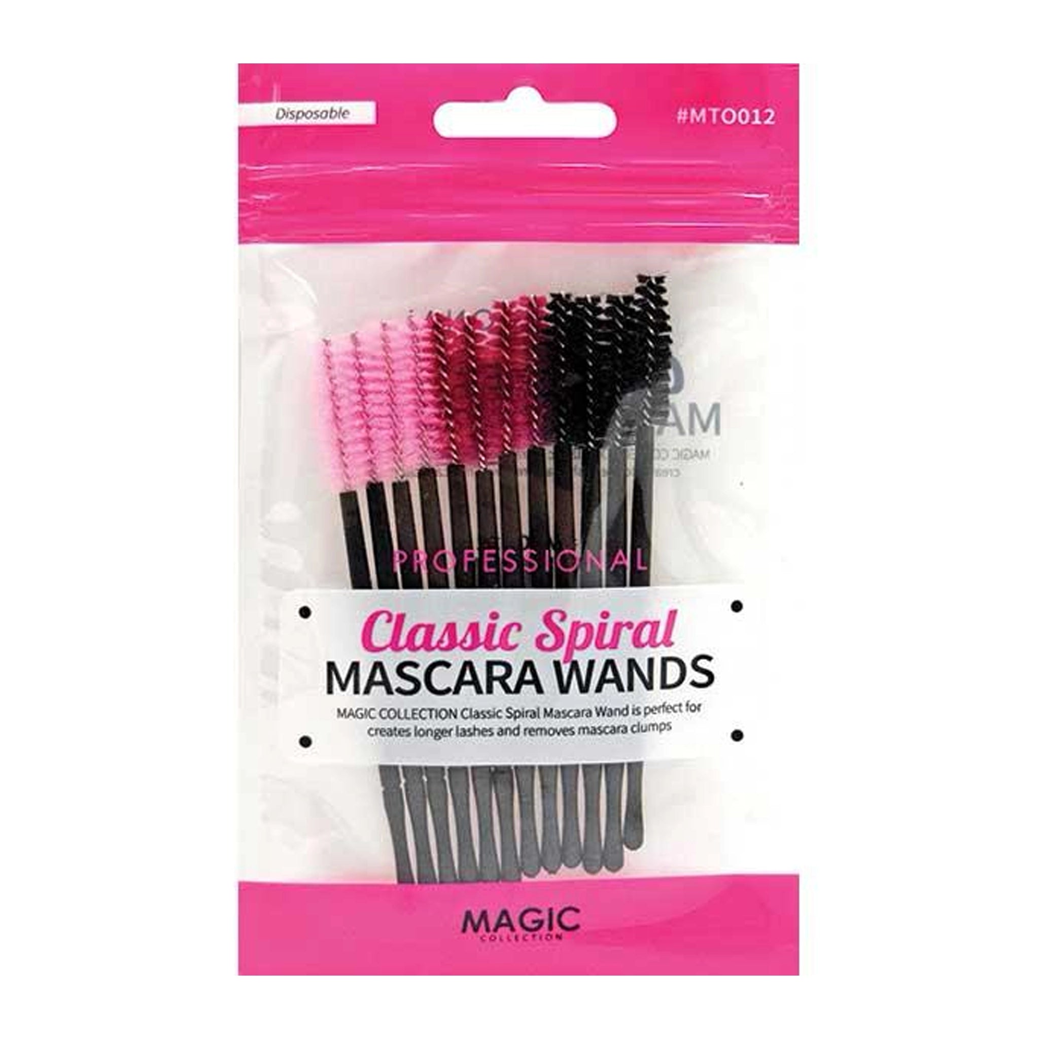 Magic Collection Classic Spiral Disposable Mascara Wands & Brow Spoolies