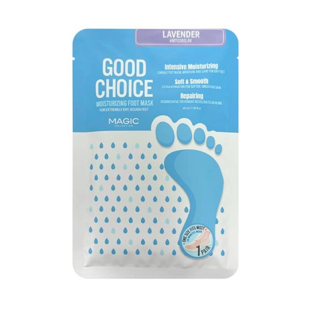 Magic Collection "Good Choice" Moisturizing Foot Mask – Lavender Infused Hydrating Socks for Dry, Rough Feet