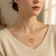 "Be Mine" Sparkle Heart Pendant Necklaces