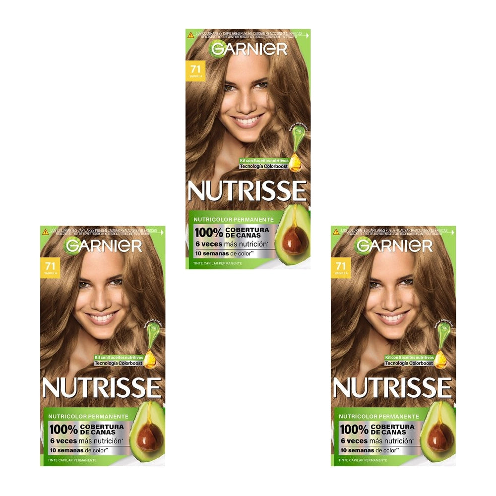 Garnier - Nutrisse Tinte 71 Vainilla (Dark Ash Blonde)