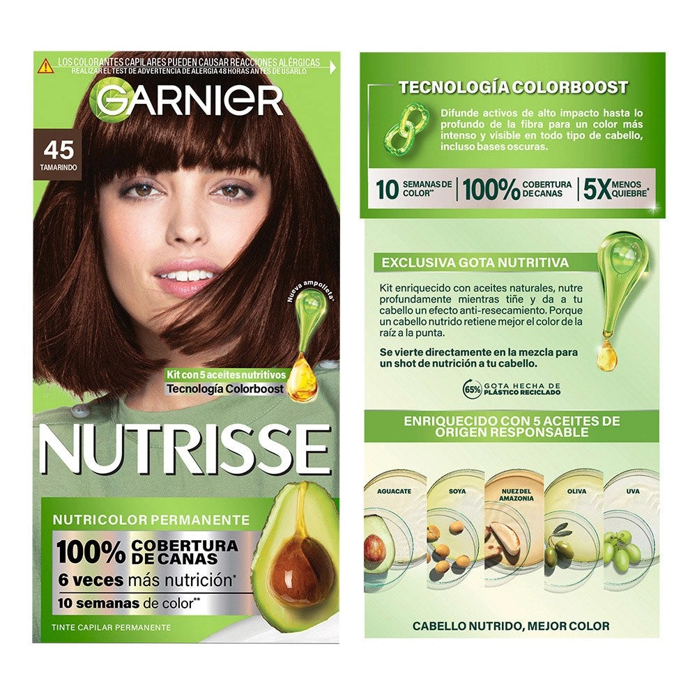 Garnier - Nutrisse Tinte 45 Tamarindo (Dark Mahogany Brown)