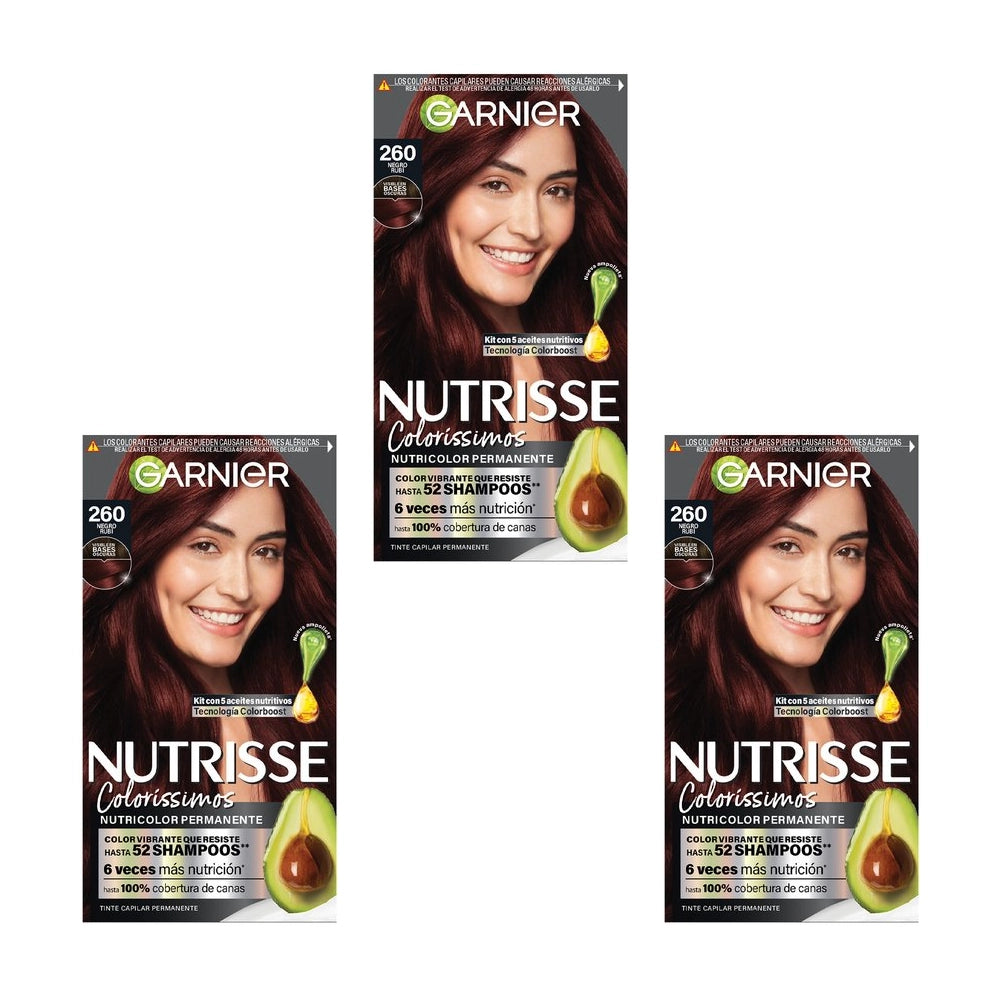 Garnier - Nutrisse Colorissimos Tinte 260 Negro Rubi (Black Cherry)