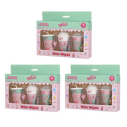 Wish Mini Cleaning Hand Wipes 25ct – 3-Pack Portable Travel Wipes with Charms