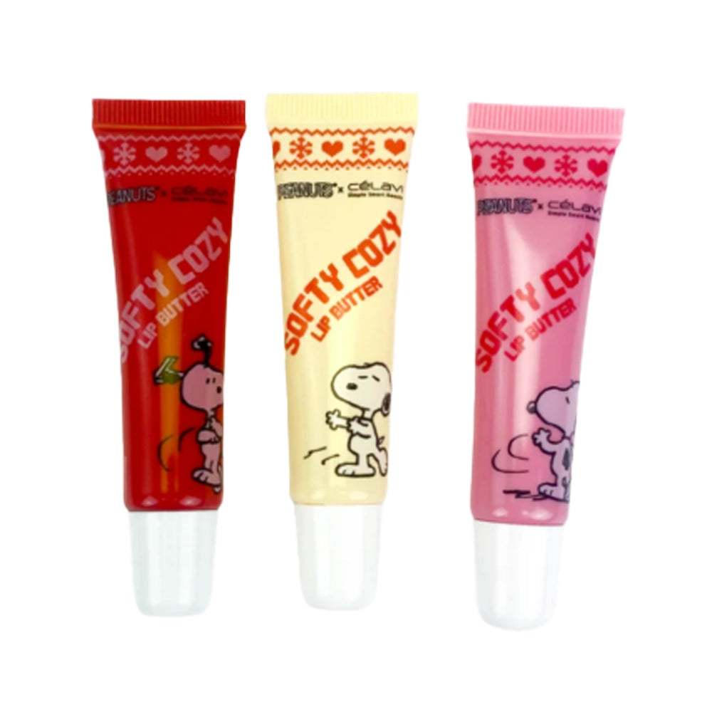 Celavi - Peanuts Holiday Softy Cozy Lip Butter 3pc