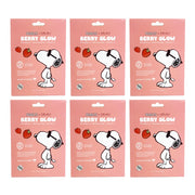 CELAVI - Peanuts Berry Glow Sheet Mask – Strawberry + Niacinamide + Vitamin C