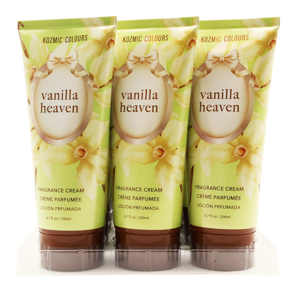 Kozmic Colours Vanilla Heaven Fragrance Cream – Vanilla Scented Body Lotion, 200 mL / 6.7 fl oz, 12