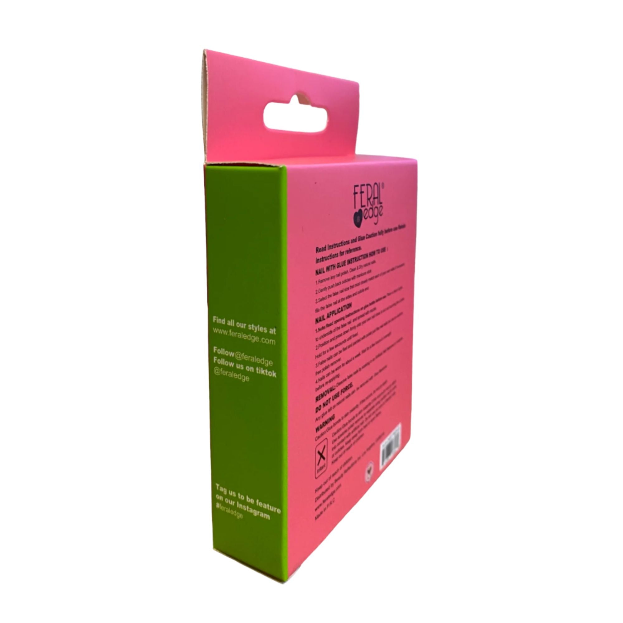 Feral Edge - A La Cart Pedi Translucent Pedicure Toe Nail Tip 24CT