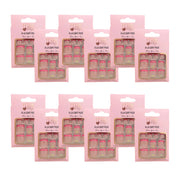 Feral Edge - A La Cart Pedi French Pink Toe Nail Tip 24CT