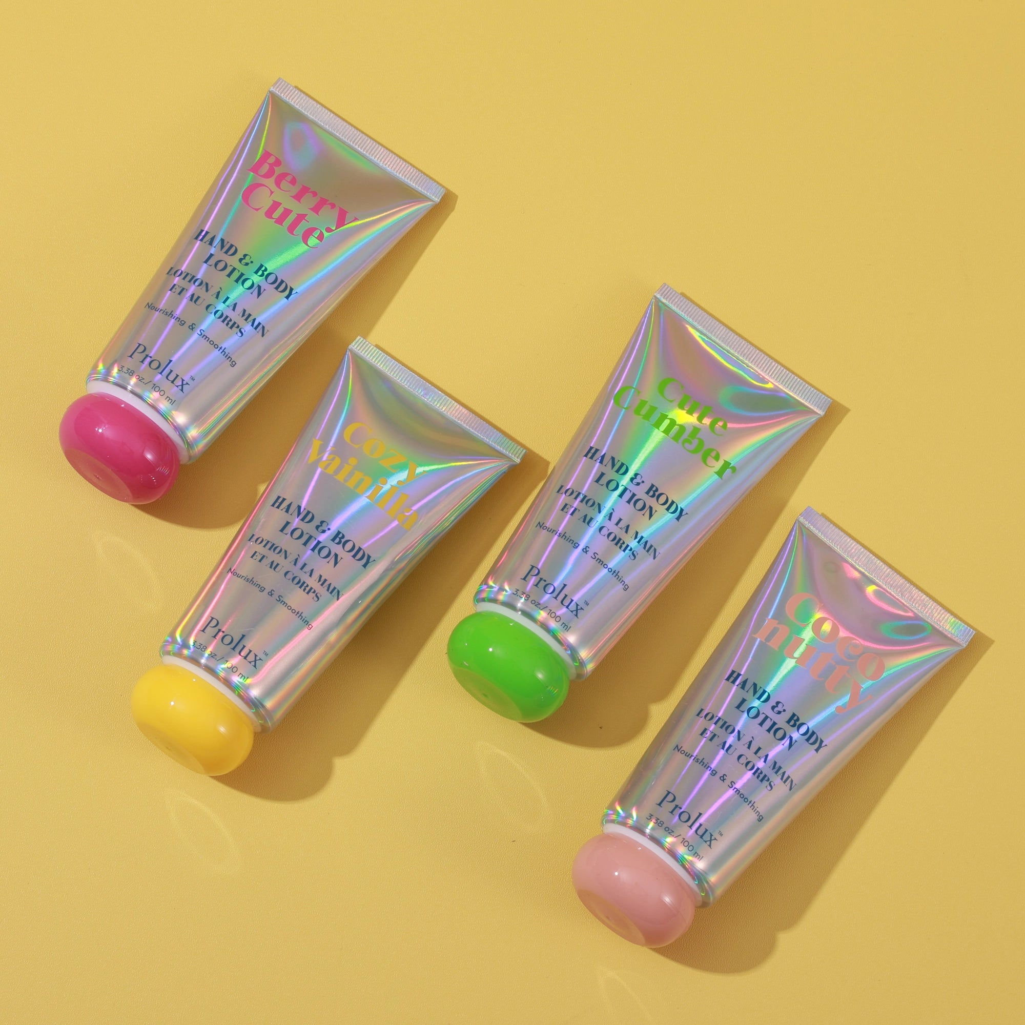 Prolux - Hand and Body Lotion (Cozy Vanilla, Coco Nutty, Cute Cucumber, Berry Cute)