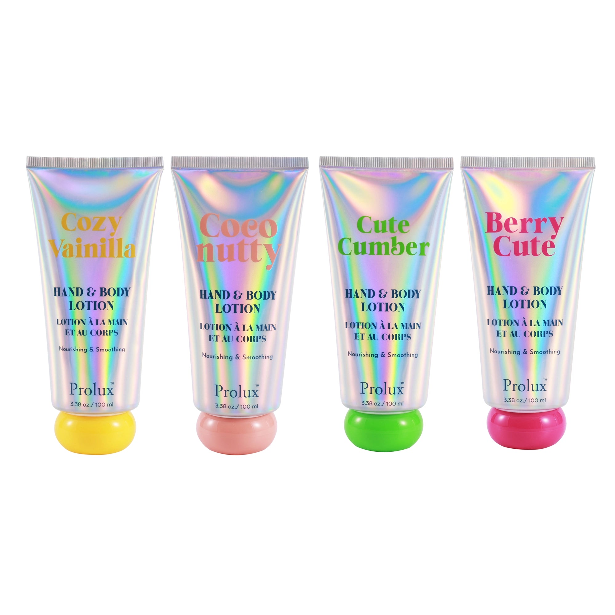 Prolux - Hand and Body Lotion (Cozy Vanilla, Coco Nutty, Cute Cucumber, Berry Cute)