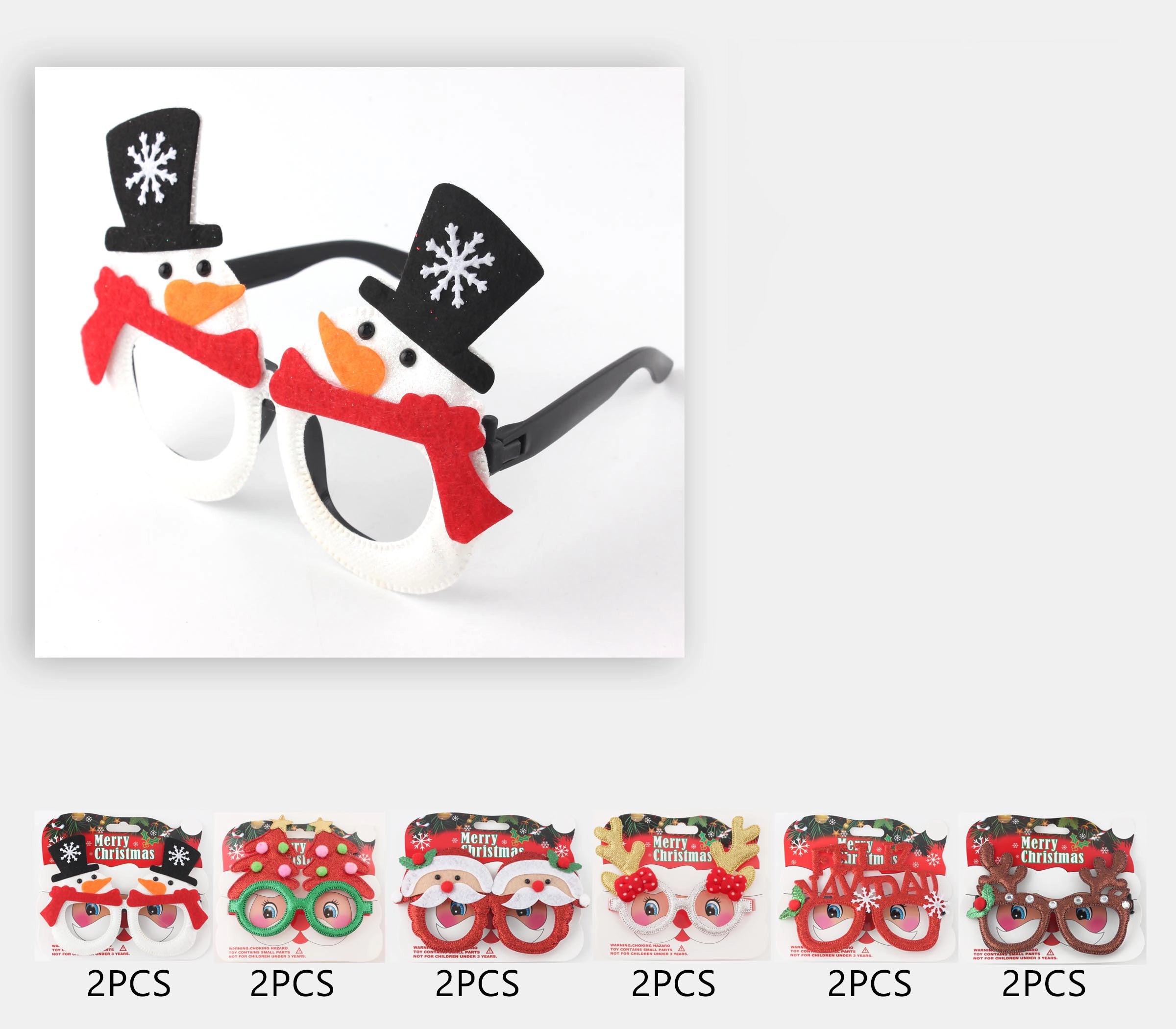 Christmas Novelty Party Glasses – 12pcs