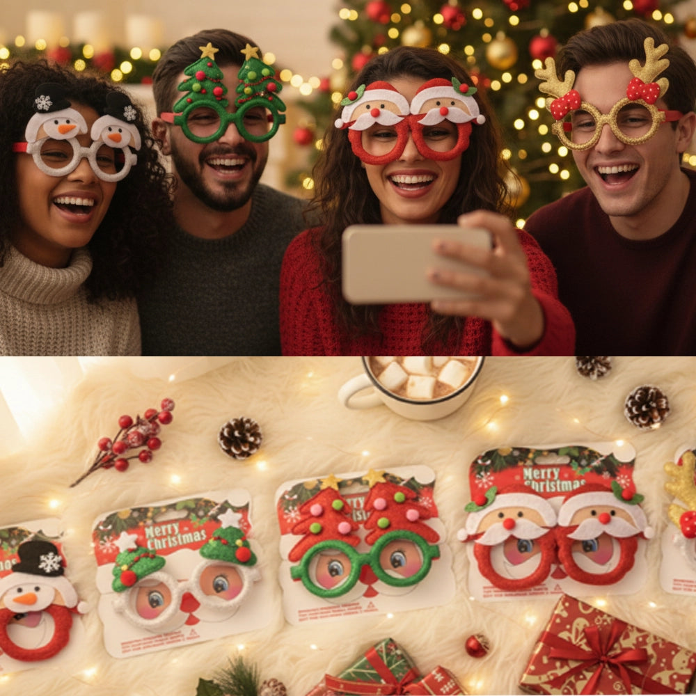 Christmas Novelty Party Glasses – 12pcs