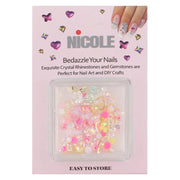 Nail Art Mixed Rhinestones & Gemstones Kit – 12pc 3D Charms (QE2774)