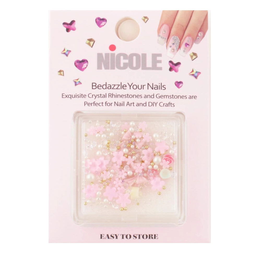 Bedazzle Your Nails: 3D Floral & Crystal Rhinestone Nail Art Gems (QE3079)