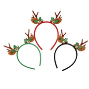 Christmas Reindeer Antler with Bell Headband – 3 Colors