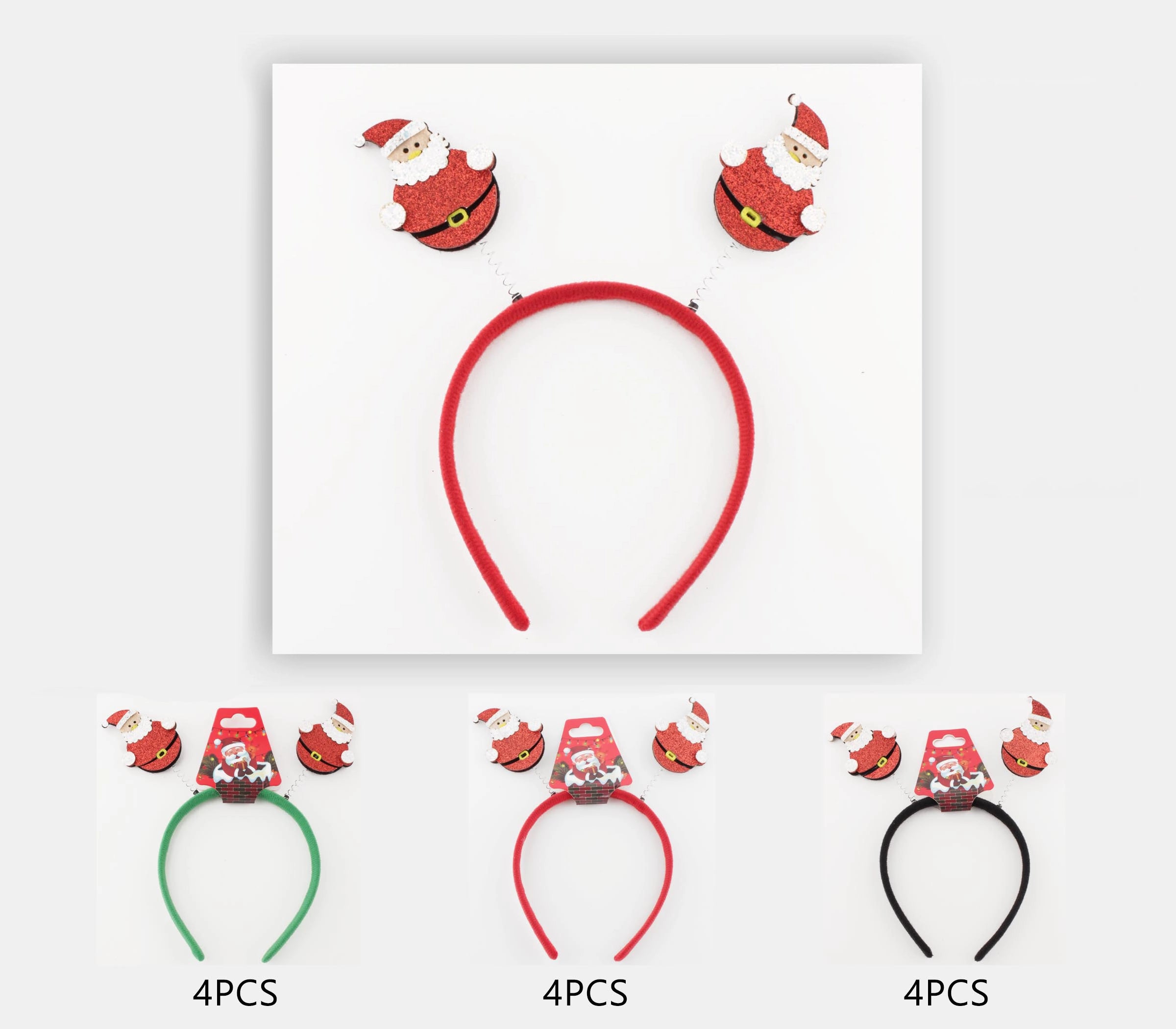 Christmas Santa Claus Headband – Festive Holiday Accessory - 3 Colors