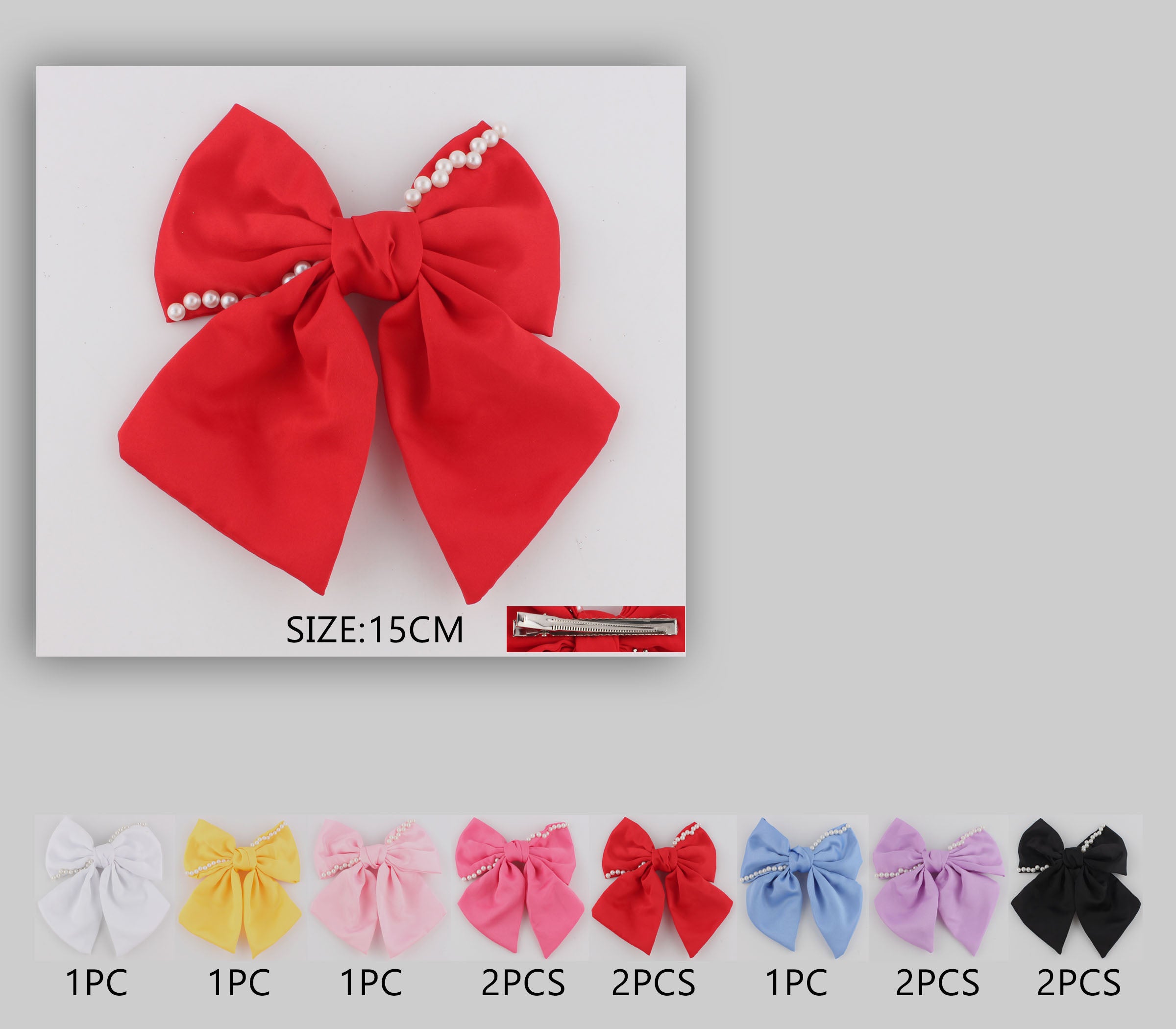 Dazzling Statement: The Must-Have Big Bow Hair Clip!