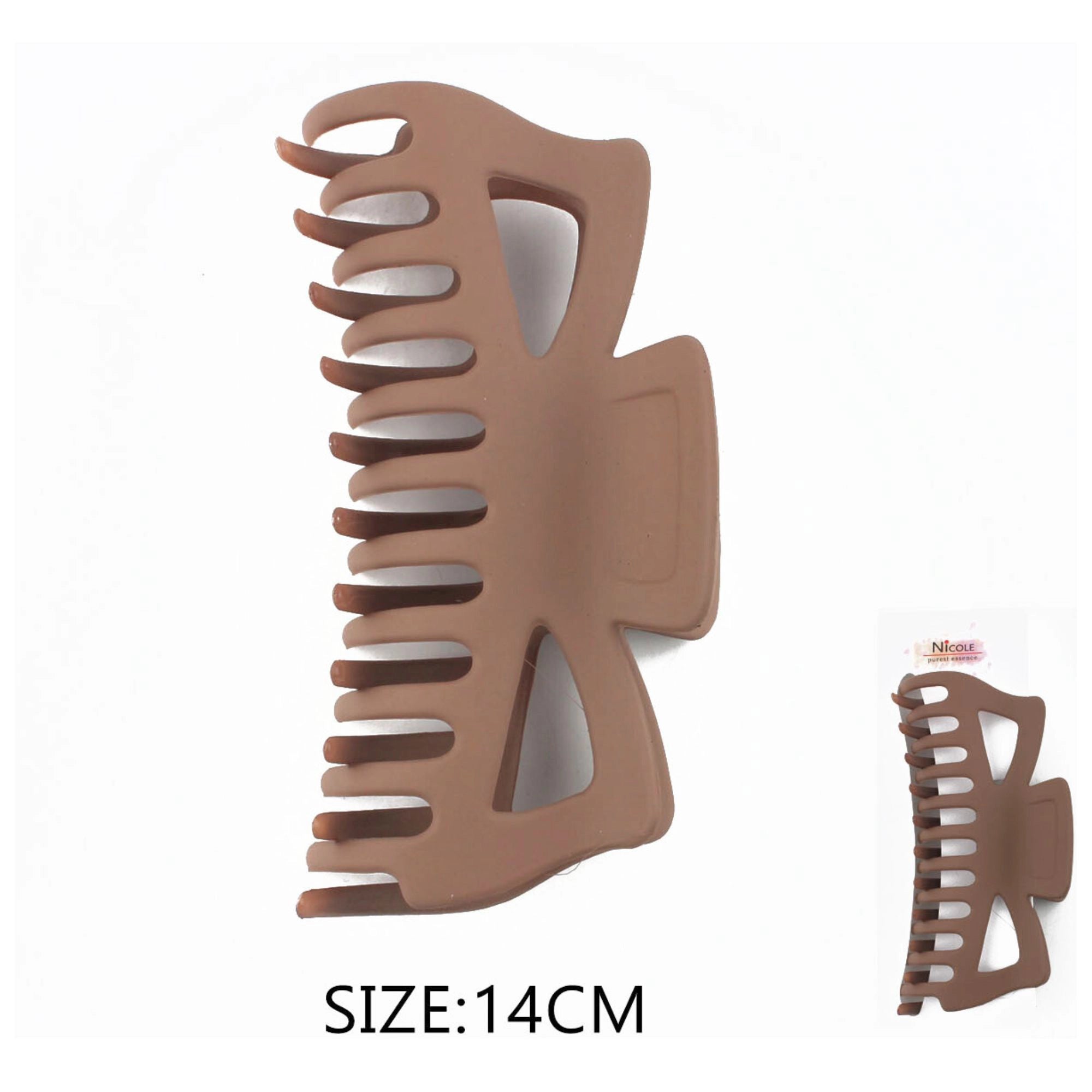 Matte Triangle Cut Hair Claw Clip – Large Modern Design (14cm)