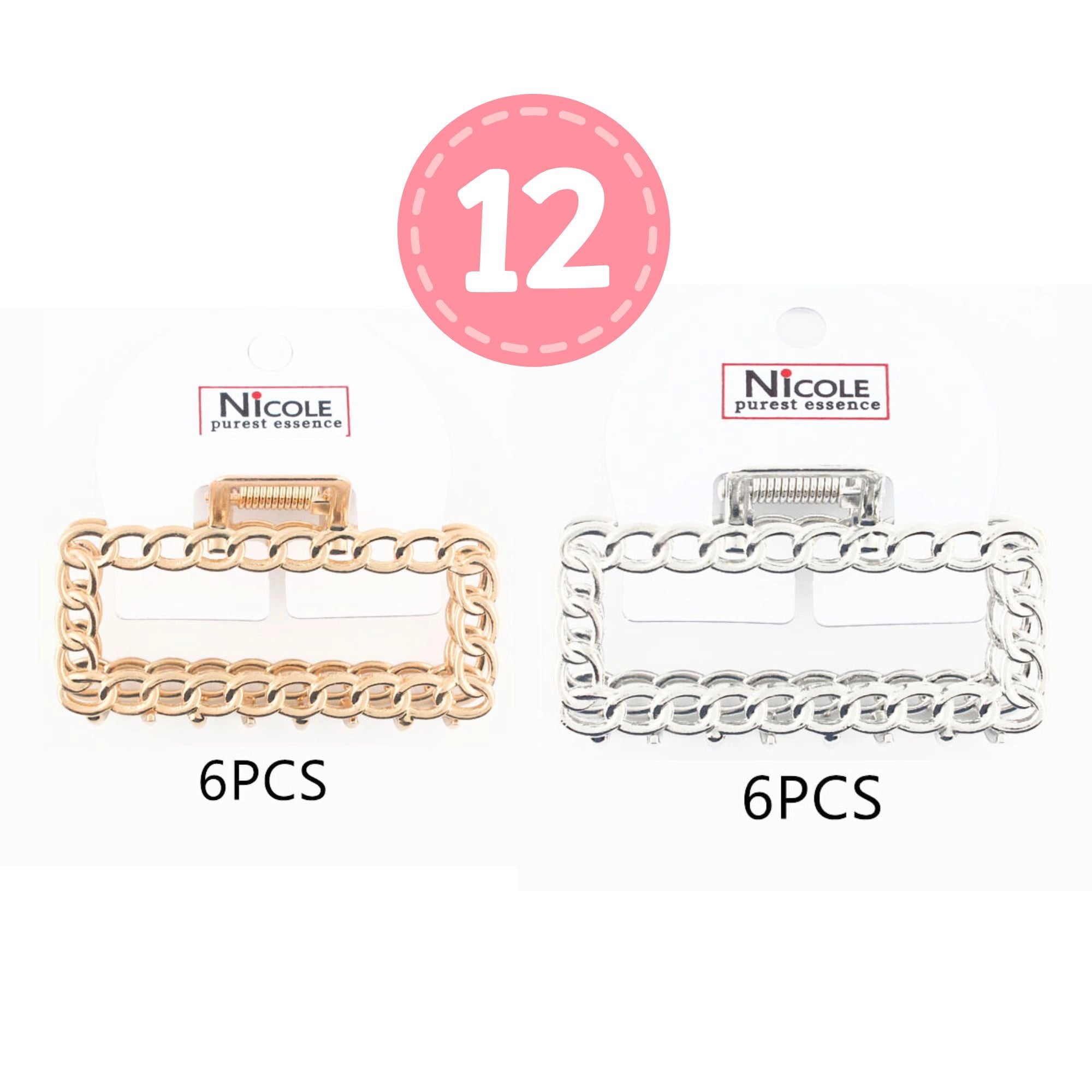 Rectangle Metal Hair Claw Clip – Matte Finish, Strong Grip