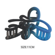 Matte Ombre Butterfly Hair Claw Clip (11cm) - Large Non-Slip French Design Hair Jaw for Thick Hair (QW2178H)