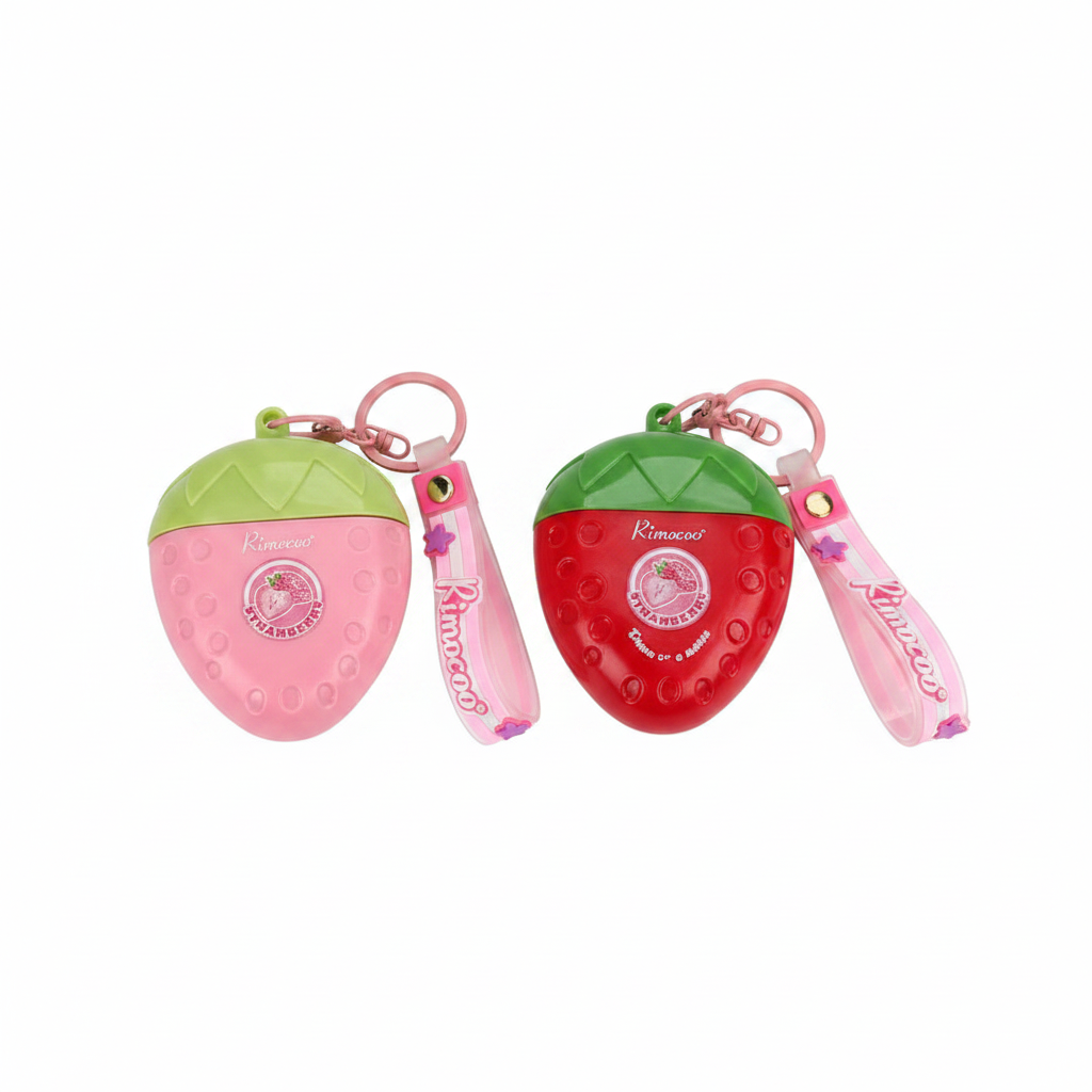 Rimocoo Strawberry Scented Hand Cream Keychain Set - 12 Piece Display Box (R9188)