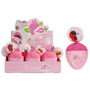 Strawberry Scented Hand Cream with Plush Pom-Pom Keychain (R9253)