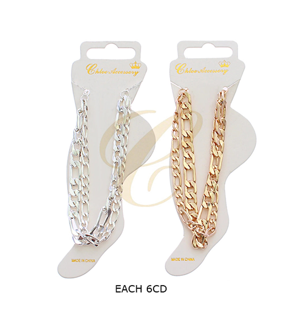 Luxurious Layered Chain Bracelet | Gold-Tone Chunky Link Style