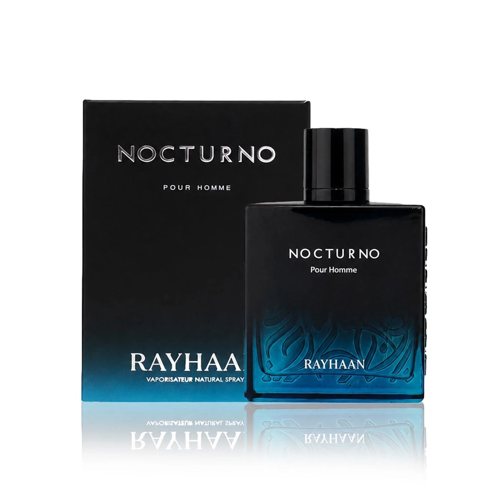 Rayhaan Nocturno Eau de Parfum (3.4 oz / 100 ml) – Luxury Men's Middle Eastern Woody Aromatic Fragrance