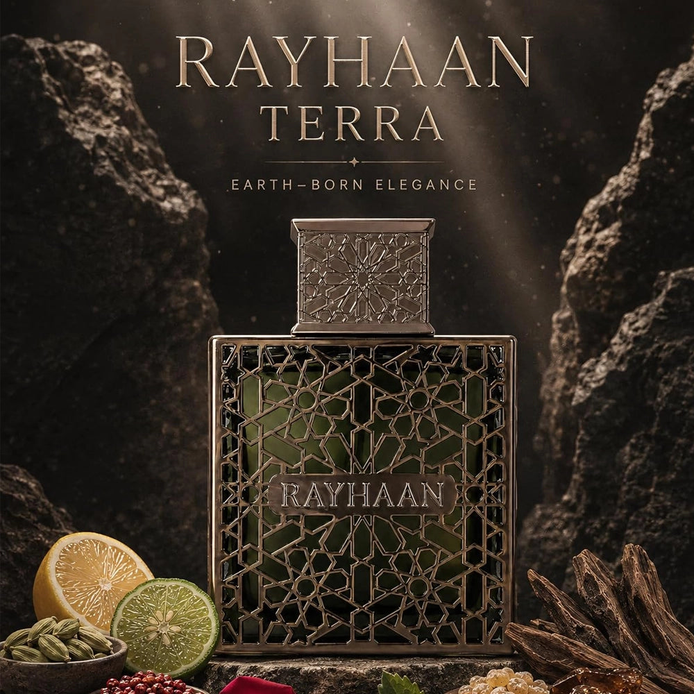 Rayhaan Terra Eau De Parfum 3.4 oz / 100 ml - Unisex Amber Spicy Fragrance