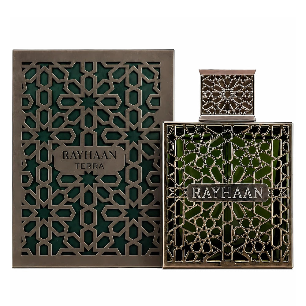 Rayhaan Terra Eau De Parfum 3.4 oz / 100 ml - Unisex Amber Spicy Fragrance