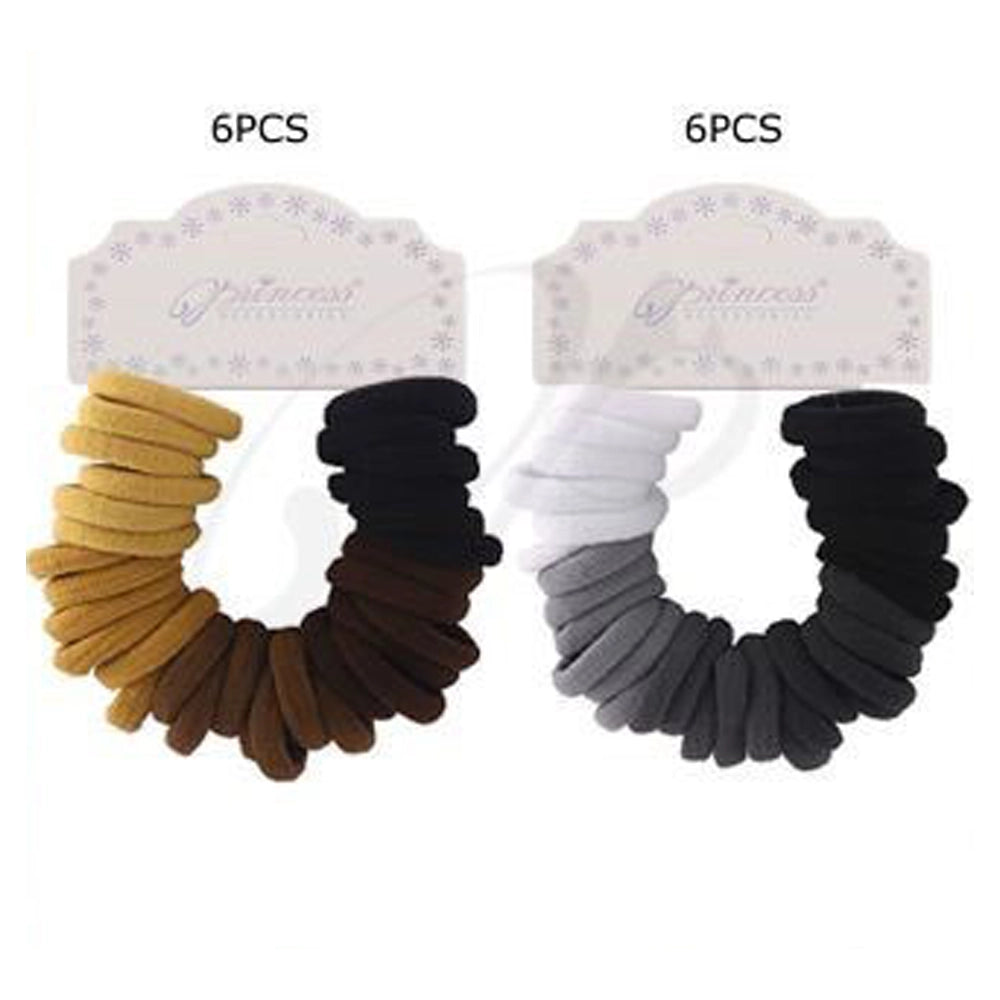 30-Piece Seamless Cotton Stretch Hair Tie Set – No-Damage Ponytail Holders (RB-32002BG)