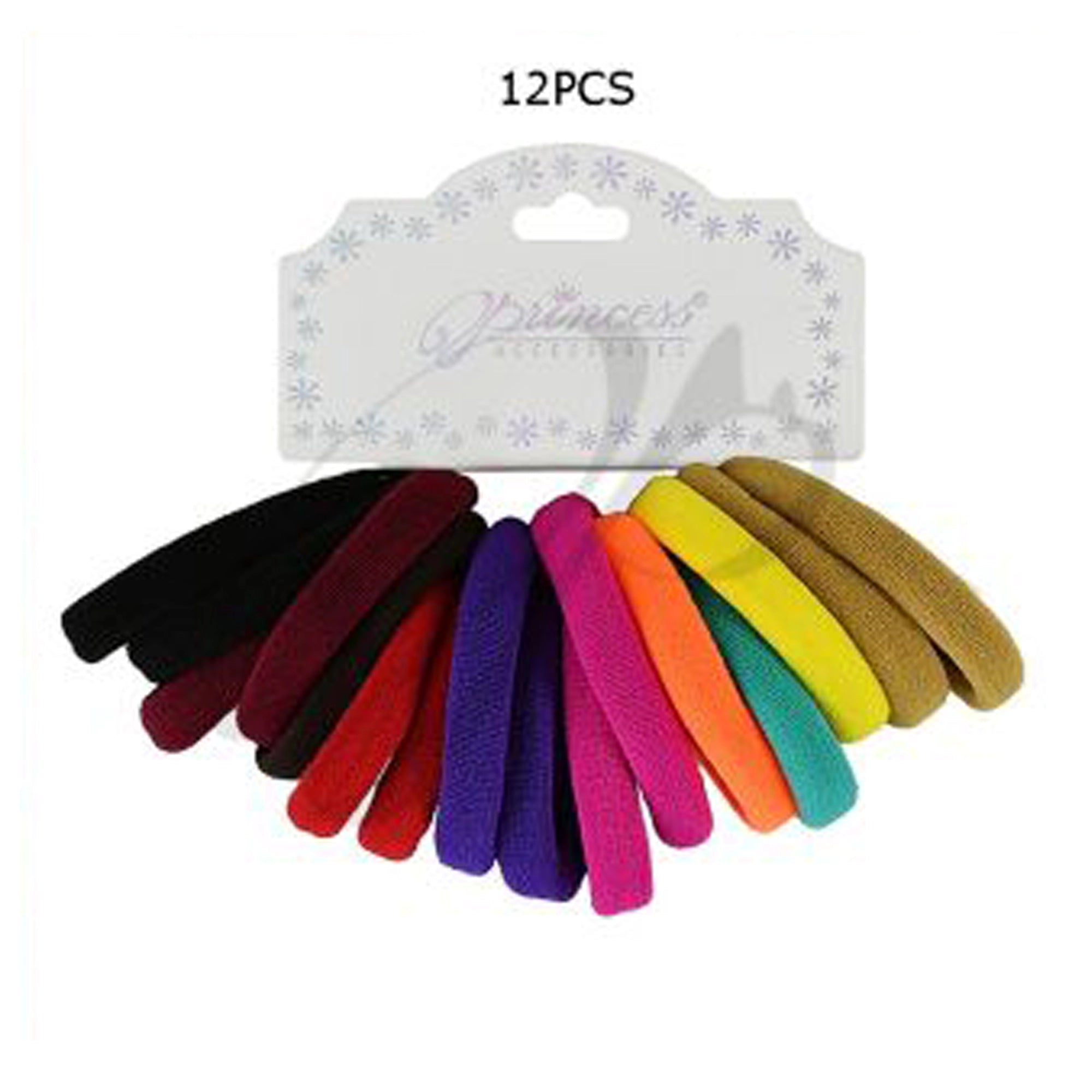 Seamless Soft Elastic Hair Ties - 4.5cm Colorful Damage-Free Ponytail Holders (RB-010CB)