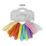 16pc Multi-Color Seamless Elastic Hair Ties – 4.5cm Soft Cotton Stretch Ponytail Holders for Girls & Women (RB-010PH)
