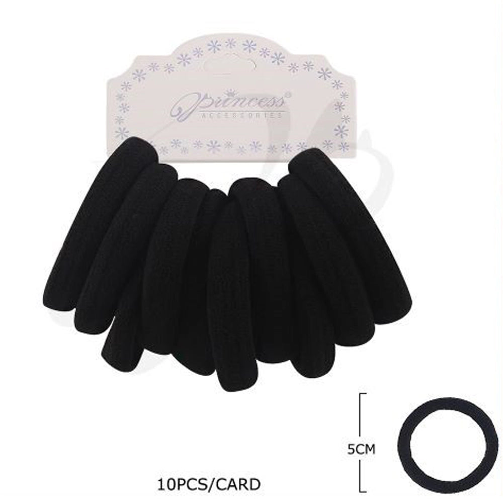 Seamless Hair Elastics - Classic Black RB-011B